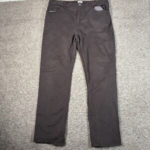 Flint & Tinder Pants Mens 36x32 Brown Straight Fit 365 Chinos Huckberry 5 Pocket